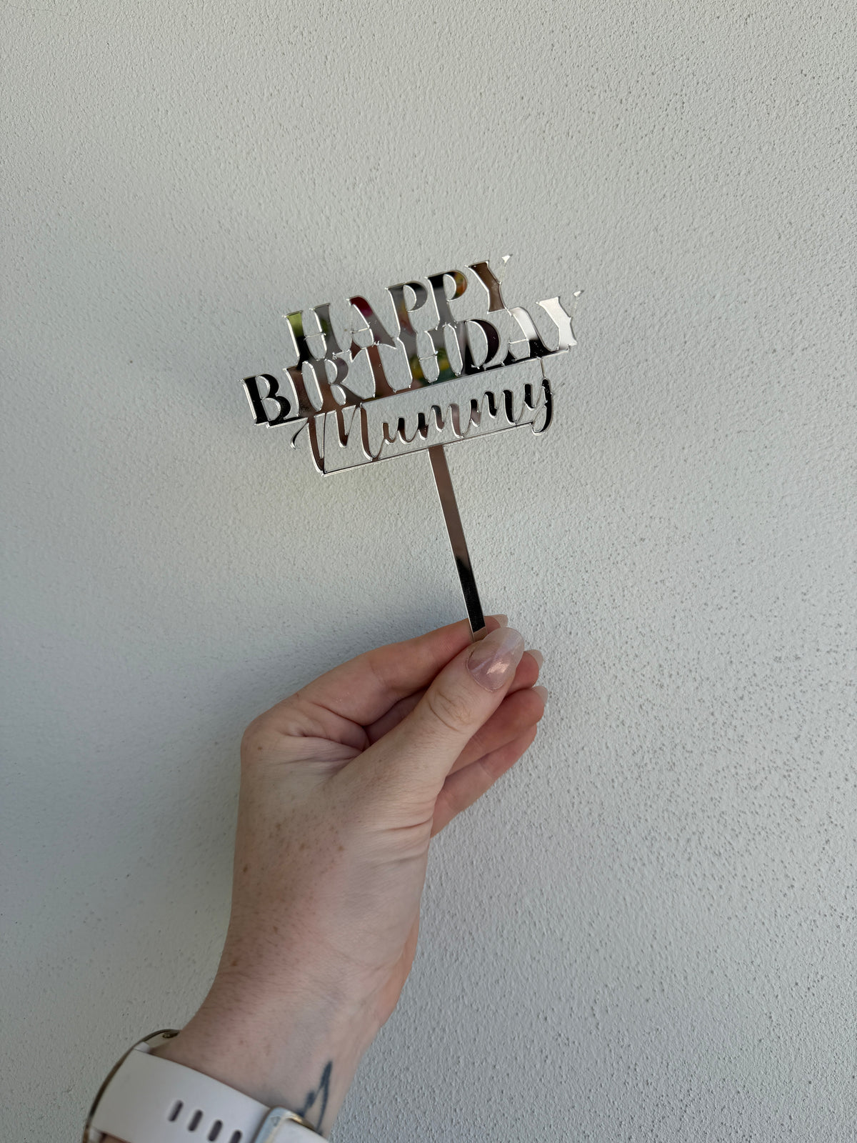 Mirrored Cake Toppers | Single Layer