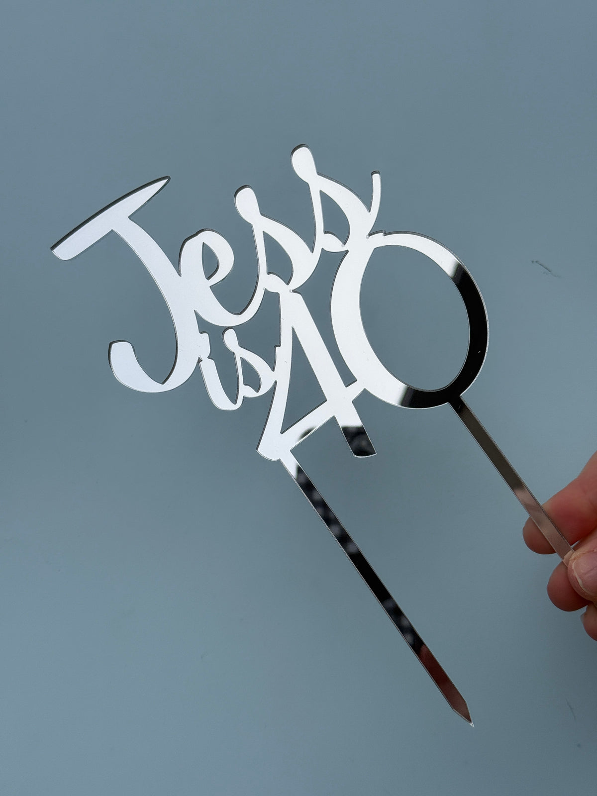 Mirrored Cake Toppers | Single Layer