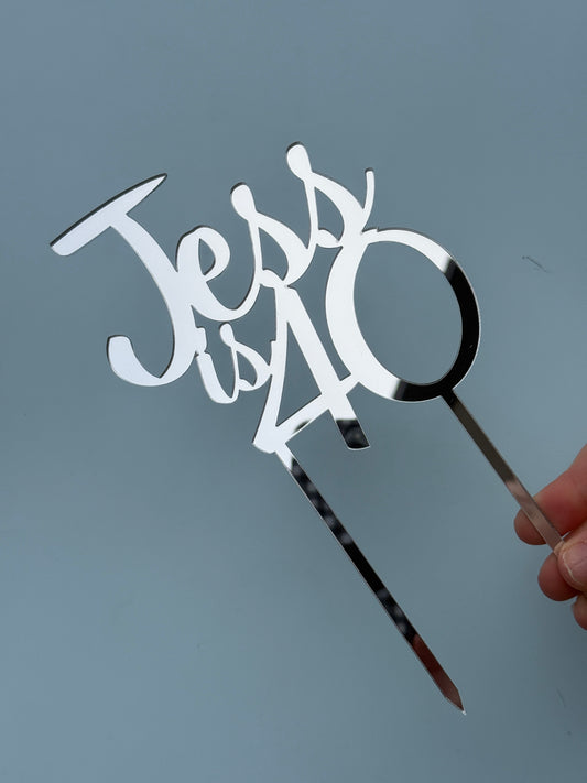Mirrored Cake Toppers | Single Layer