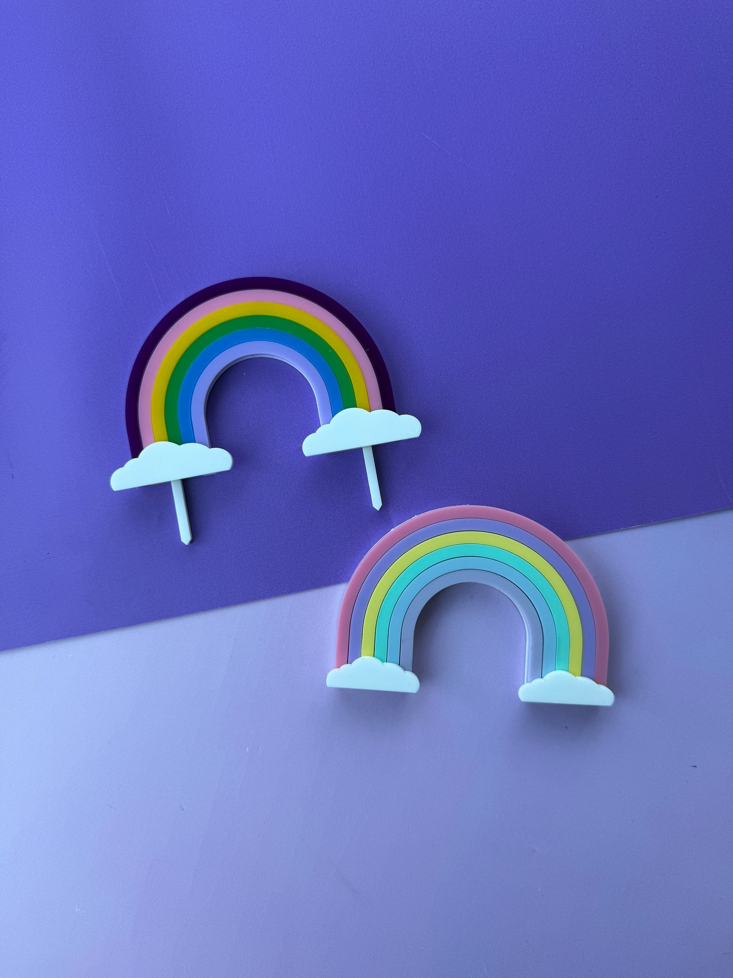 Mini Rainbow Cake Topper