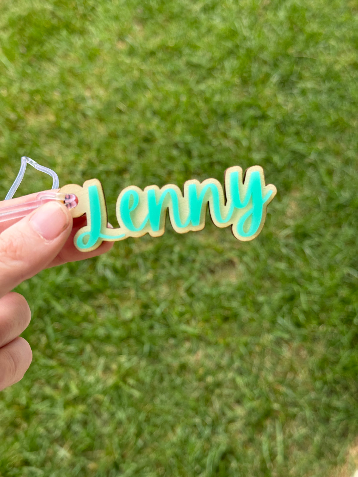 Acrylic Personalised Name Bag Tags / Keychains