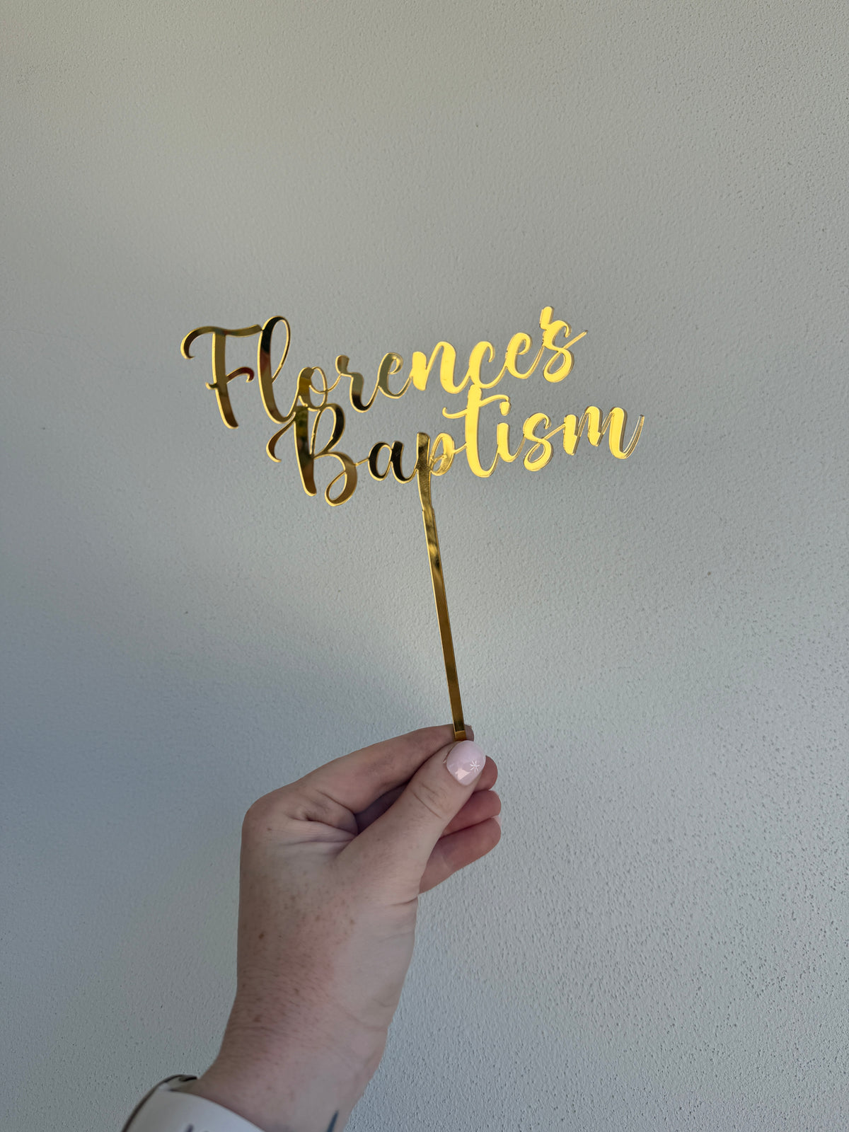 Mirrored Cake Toppers | Single Layer