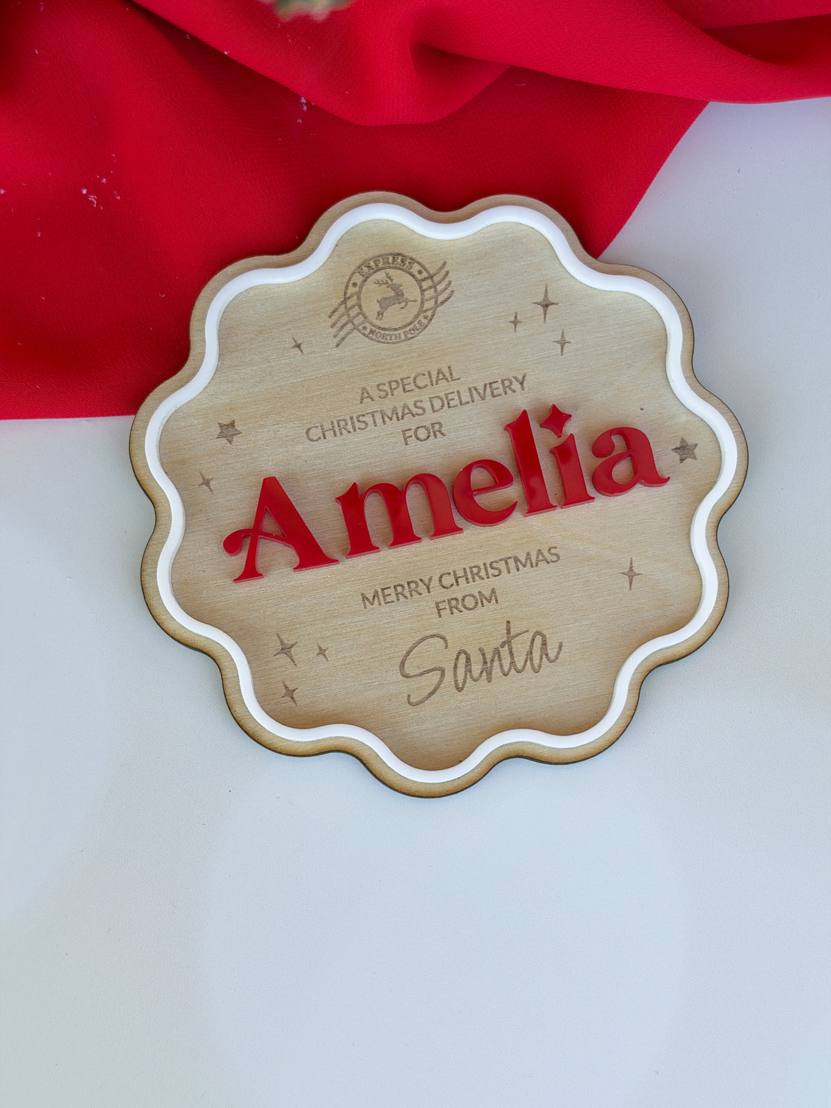 From Santa Christmas Plaque