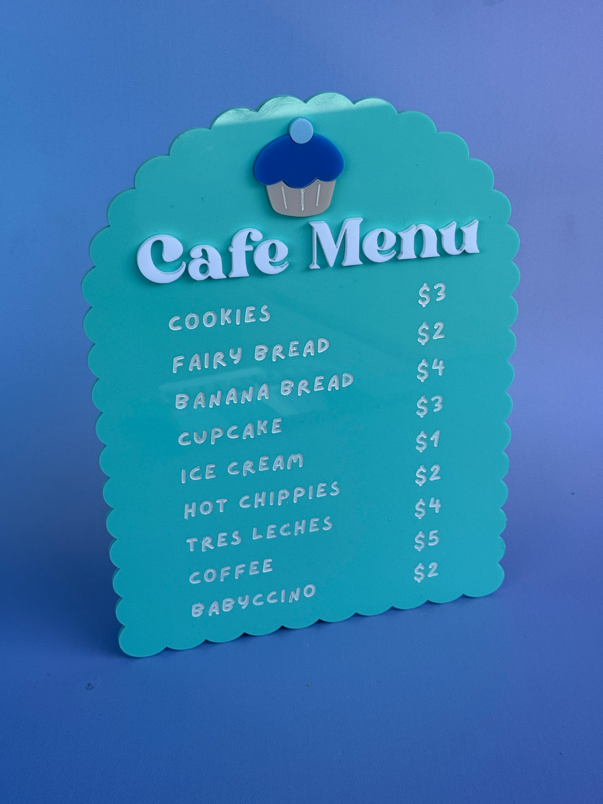 Kids Cafe Menu Sign