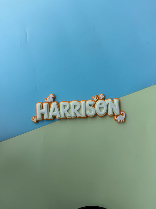 Dinosaur Triple Layer Custom Acrylic Name Plaque