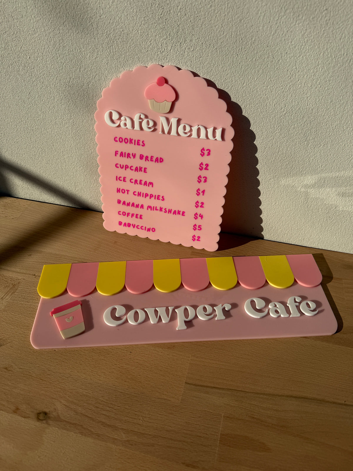 Kids Cafe Menu Sign