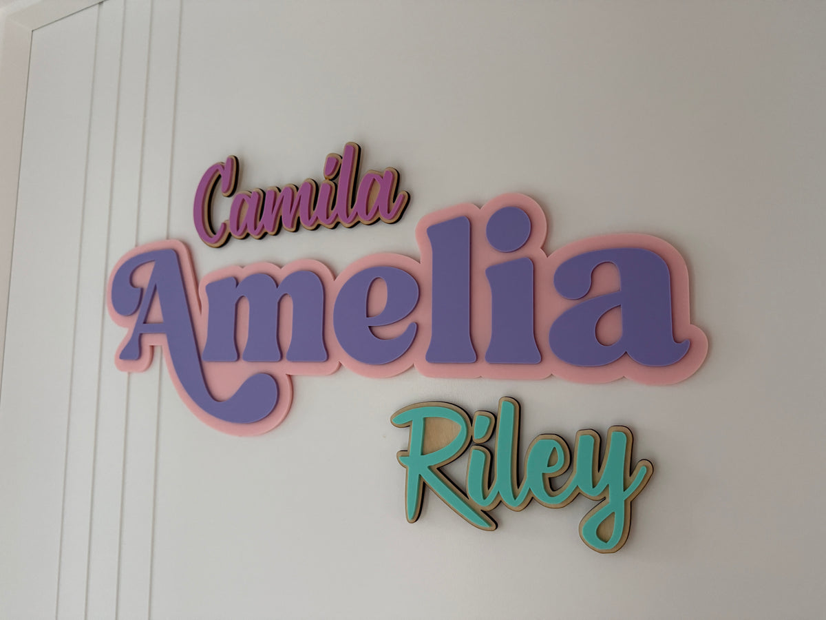 Double Layer Acrylic Name Plaque