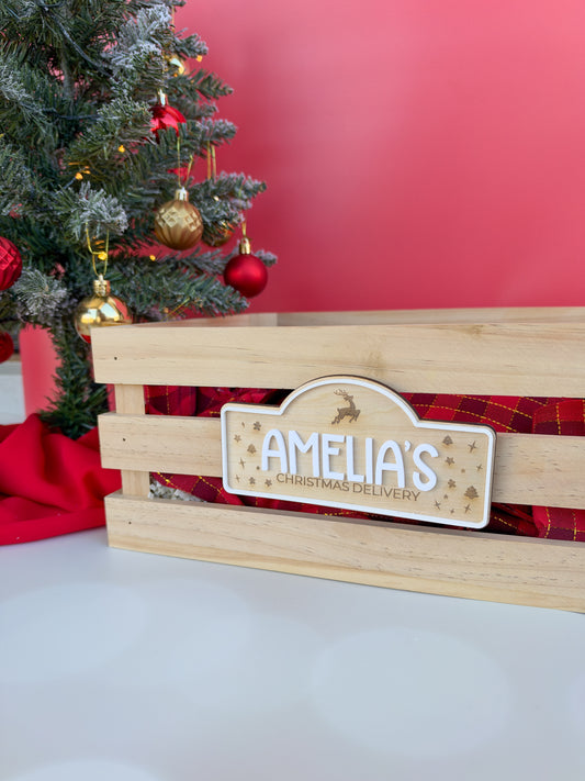 Rectangle Christmas Delivery Plaque