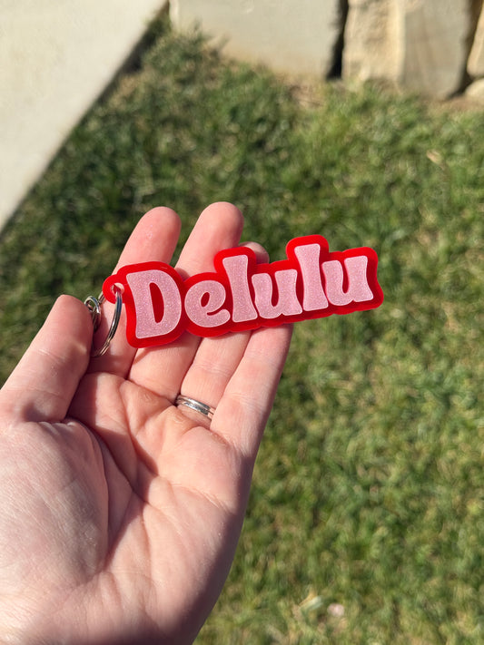 Delulu Keyring
