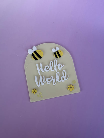Hello World Plaque