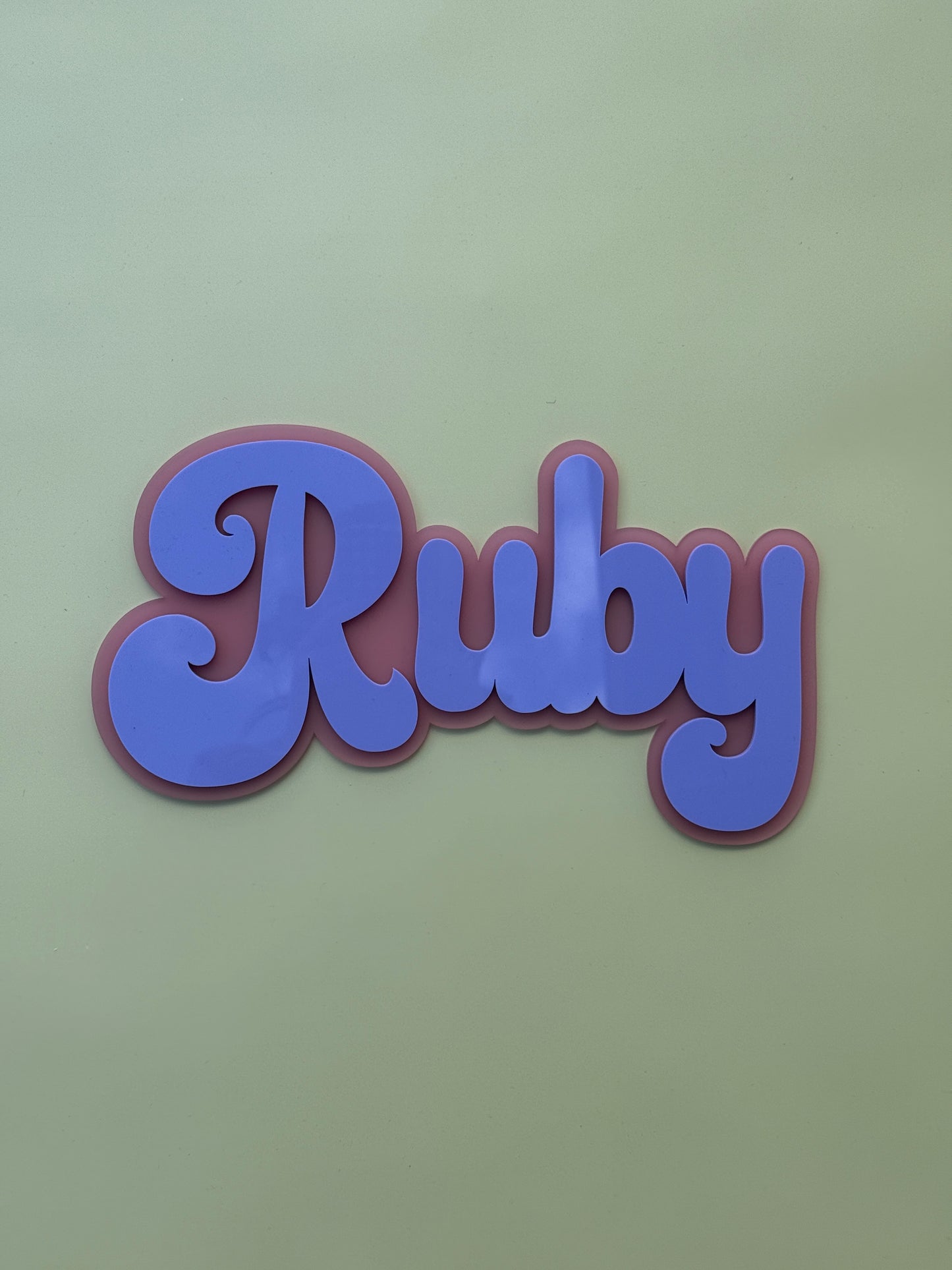 Double Layer Acrylic Name Plaque
