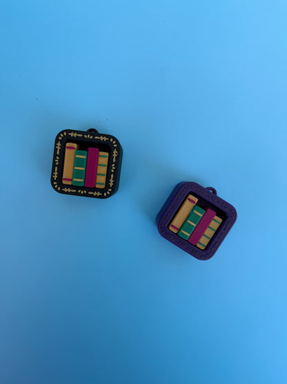 Mini Bookshelf Clicker & Keychain