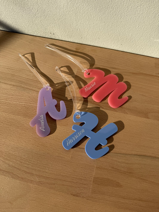 Letter Bag Tags