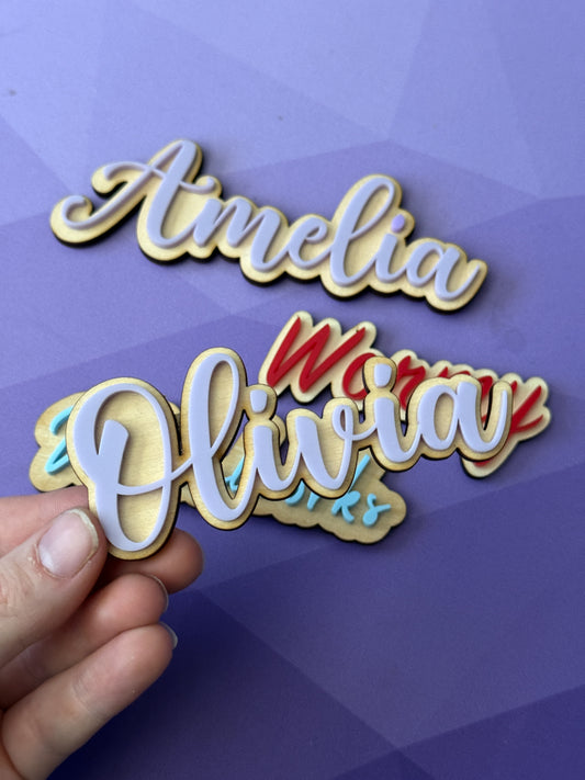 Mini Name Plaques | Used in our Interchangeable Designs