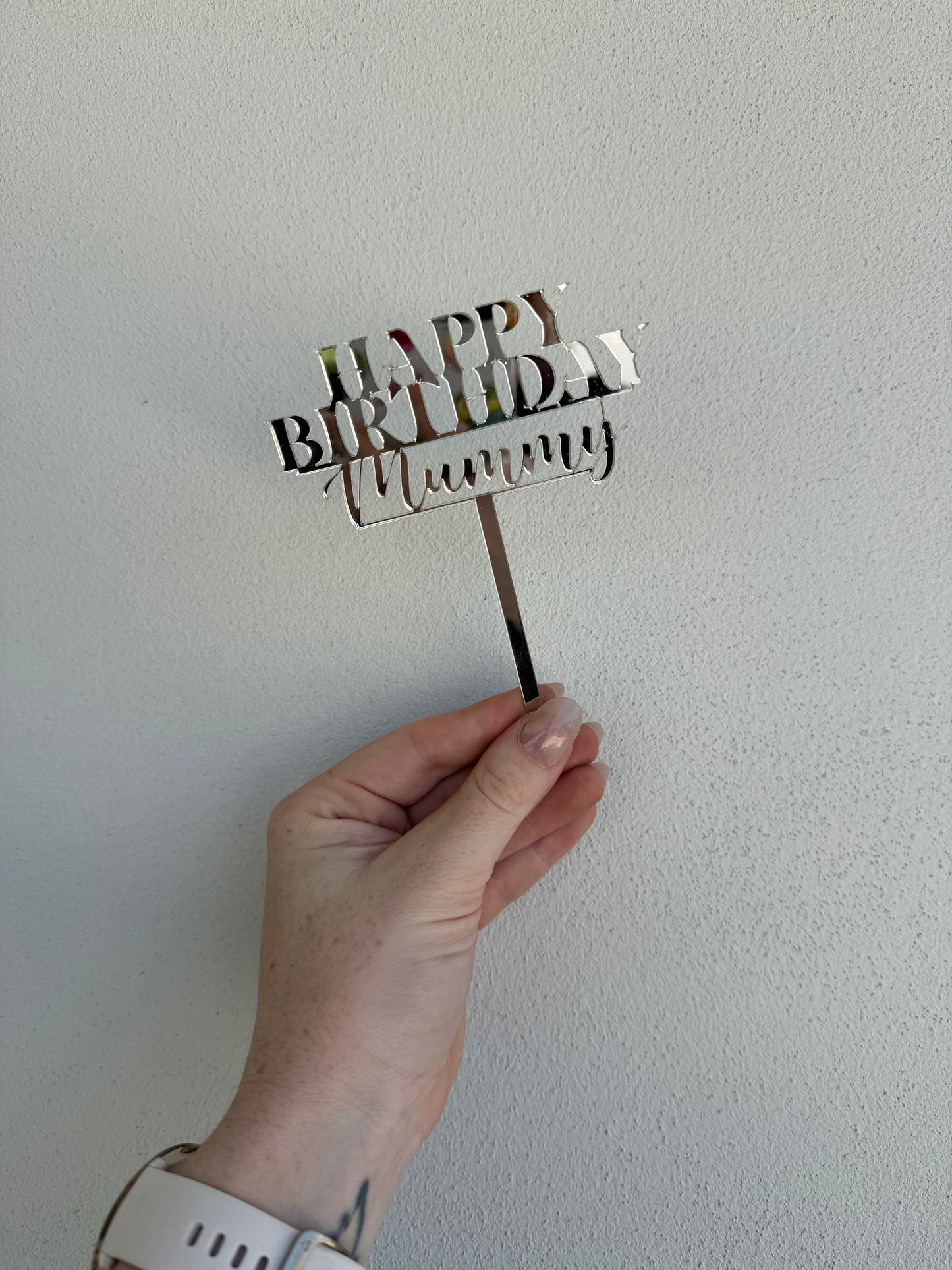 Mirrored Cake Toppers