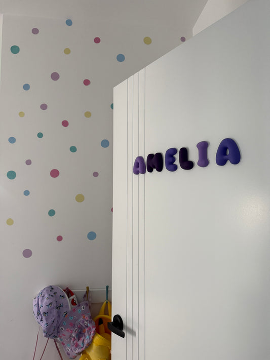 Individual Bubble Letters