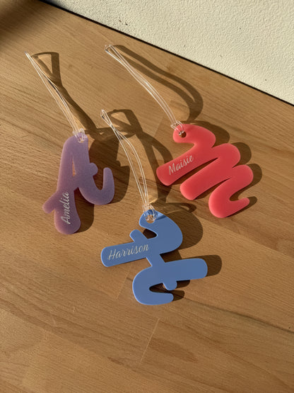 Letter Bag Tags