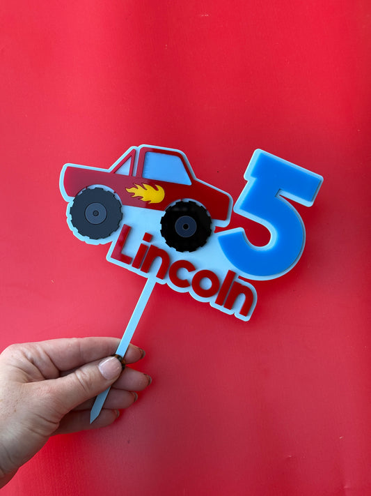 Monster Truck Cake Topper