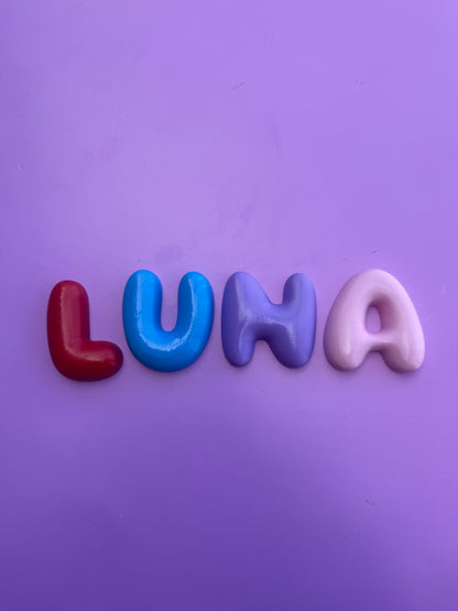 Glossy Bubble Letters