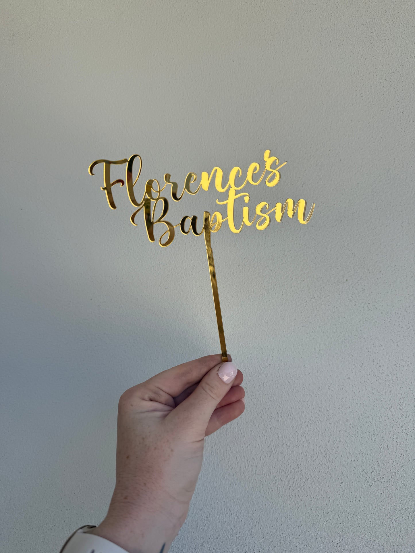 Mirrored Cake Toppers