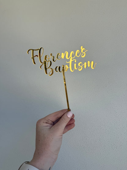 Mirrored Cake Toppers