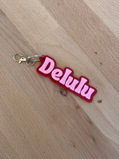 Delulu Keyring