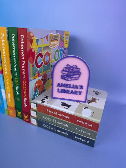 Personalised Library Sign