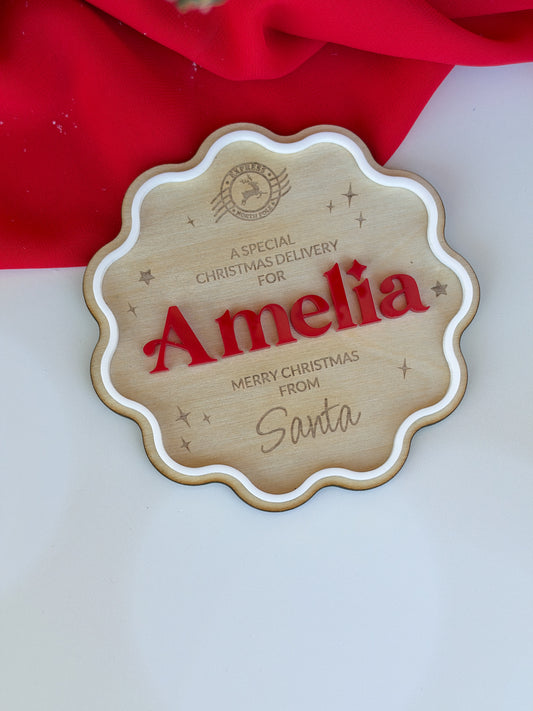 From Santa Christmas Plaque
