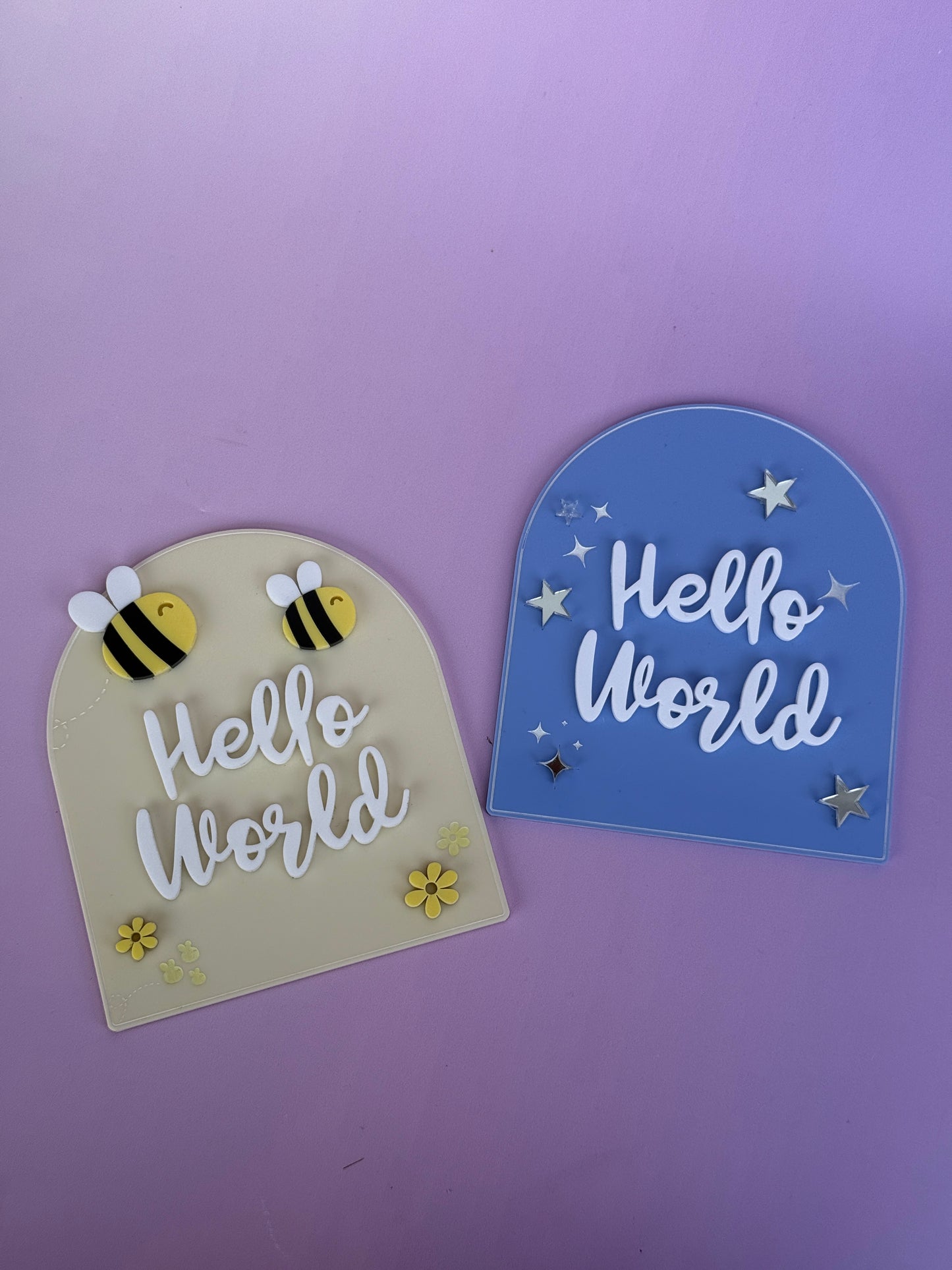 Hello World Plaque