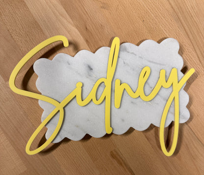 Personalised Custom Double Acrylic Name Sign