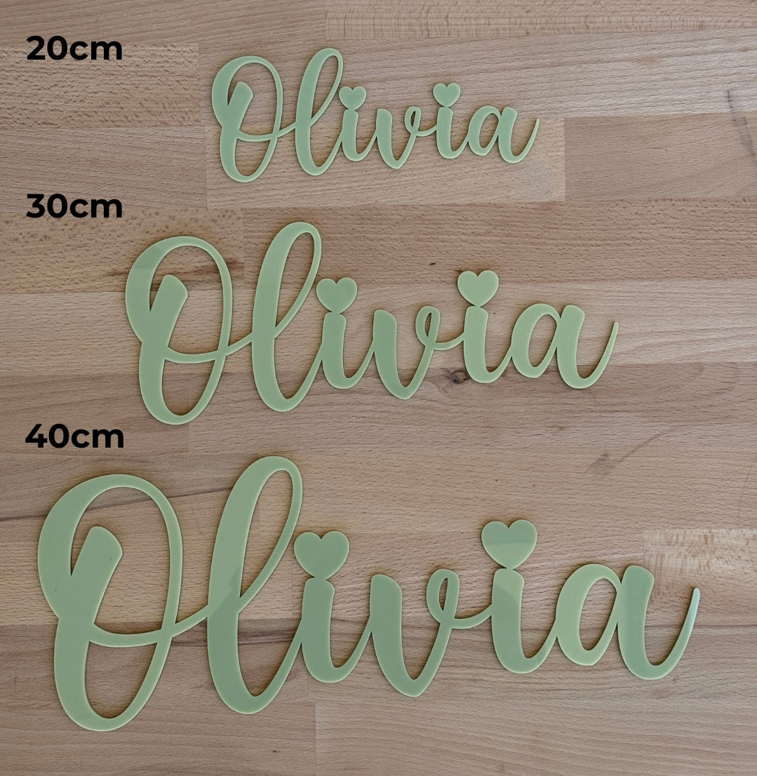 Personalised Custom Double Acrylic Name Sign
