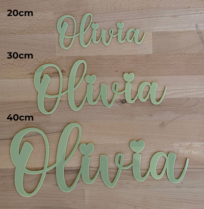Personalised Custom Double Acrylic Name Sign