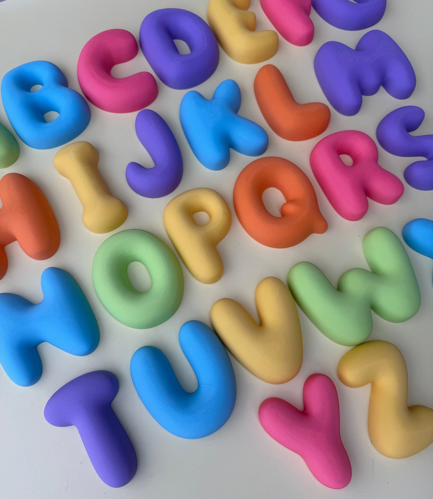 Bubble Letter Alphabet (Large)