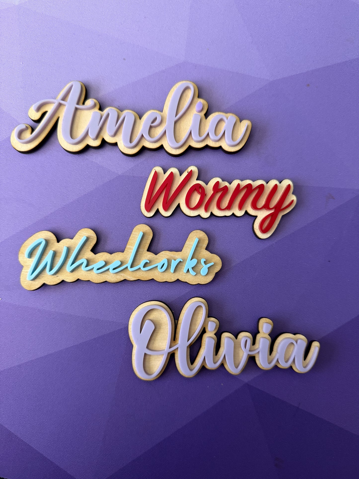 Mini Name Plaques | Used in our Interchangeable Designs