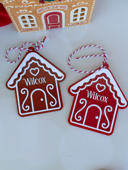 Gingerbread House Christmas Ornaments Large