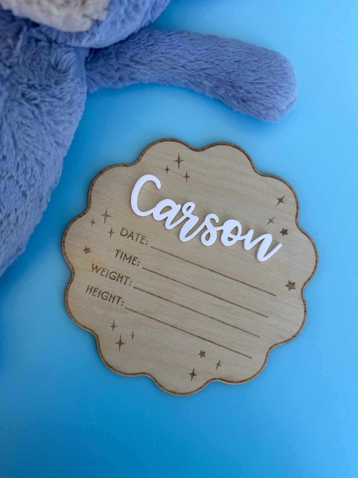 Birth Announcement Plaque
