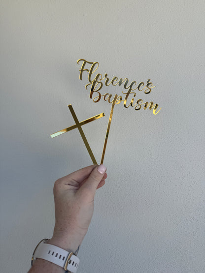 Mirrored Cake Toppers