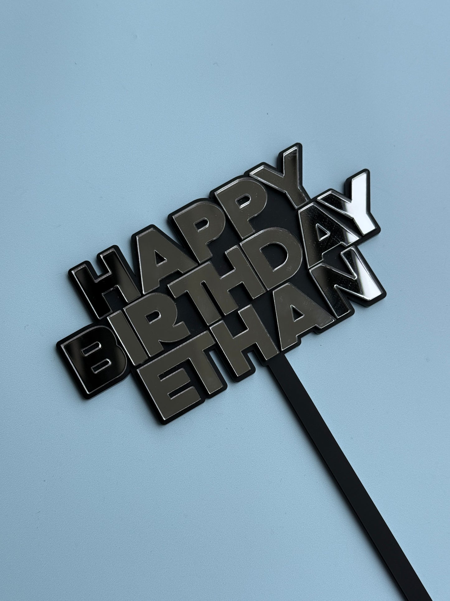 Mirrored Cake Toppers