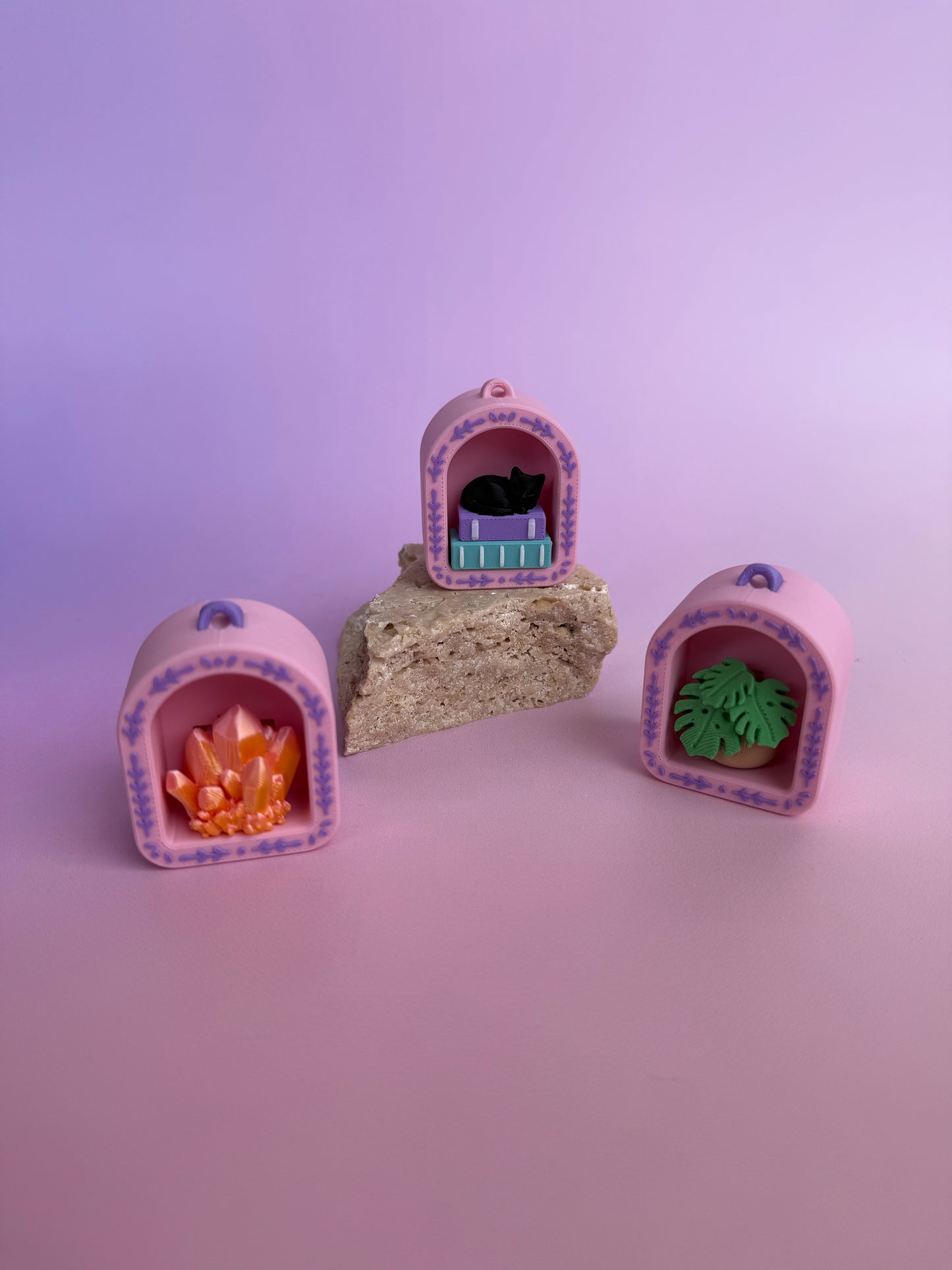 Mini Bookshelf Clicker & Keychain