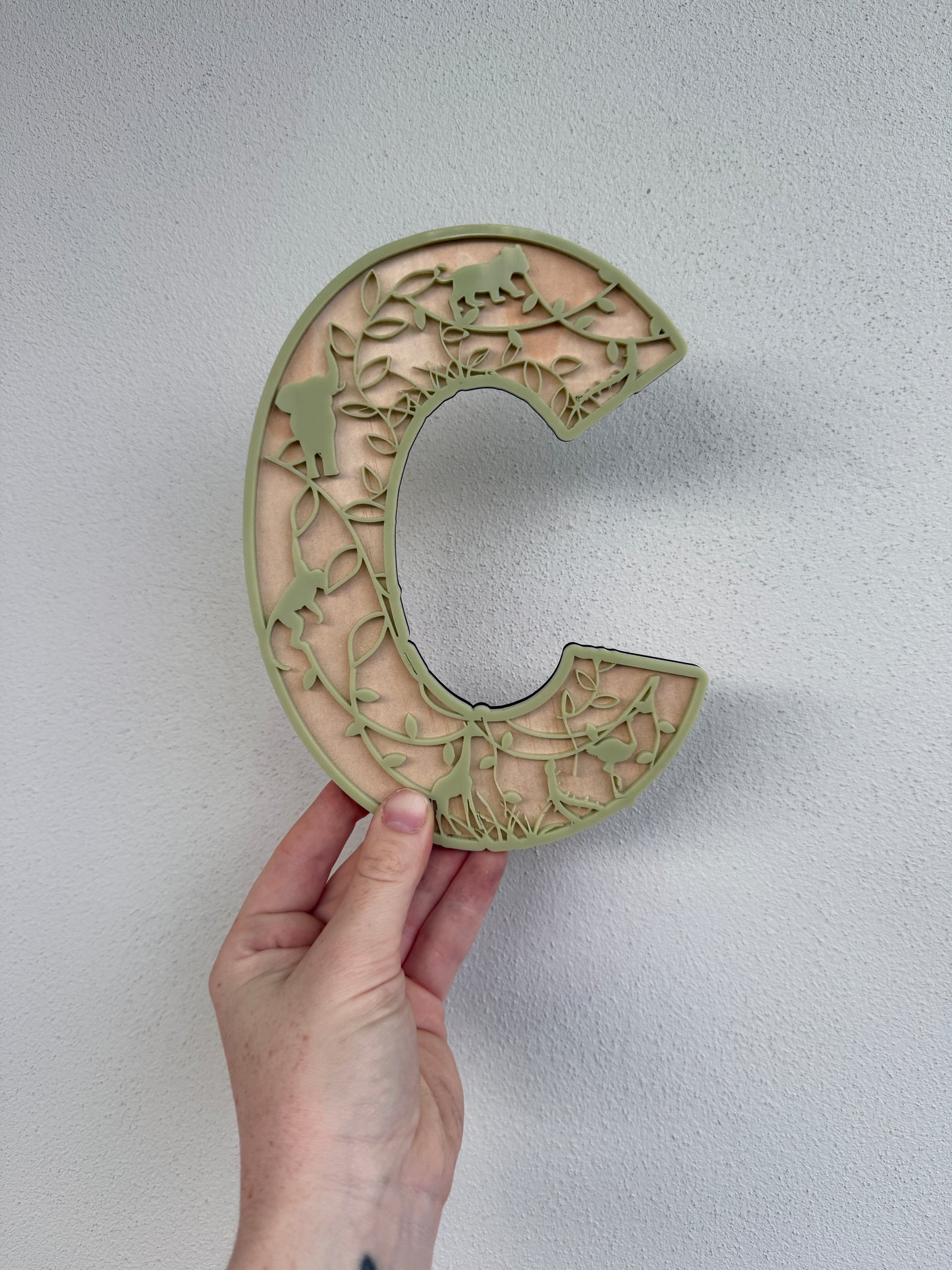 Animal Themed Wooden Letter
