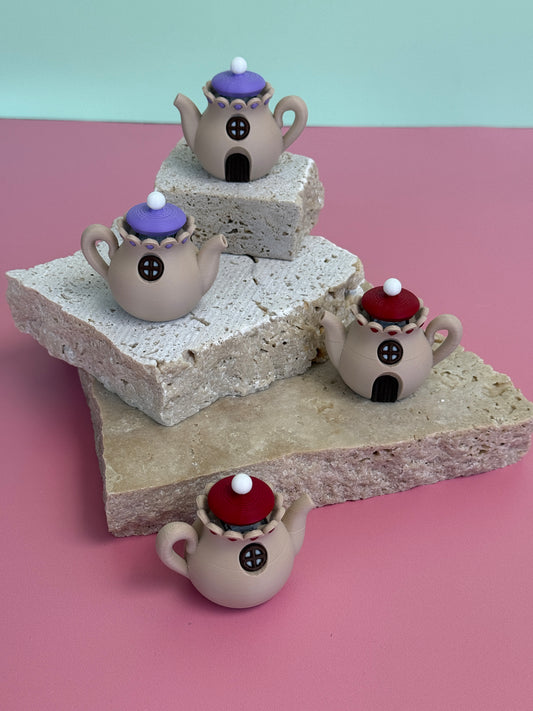Teacup Cottage Clicker & Keychain
