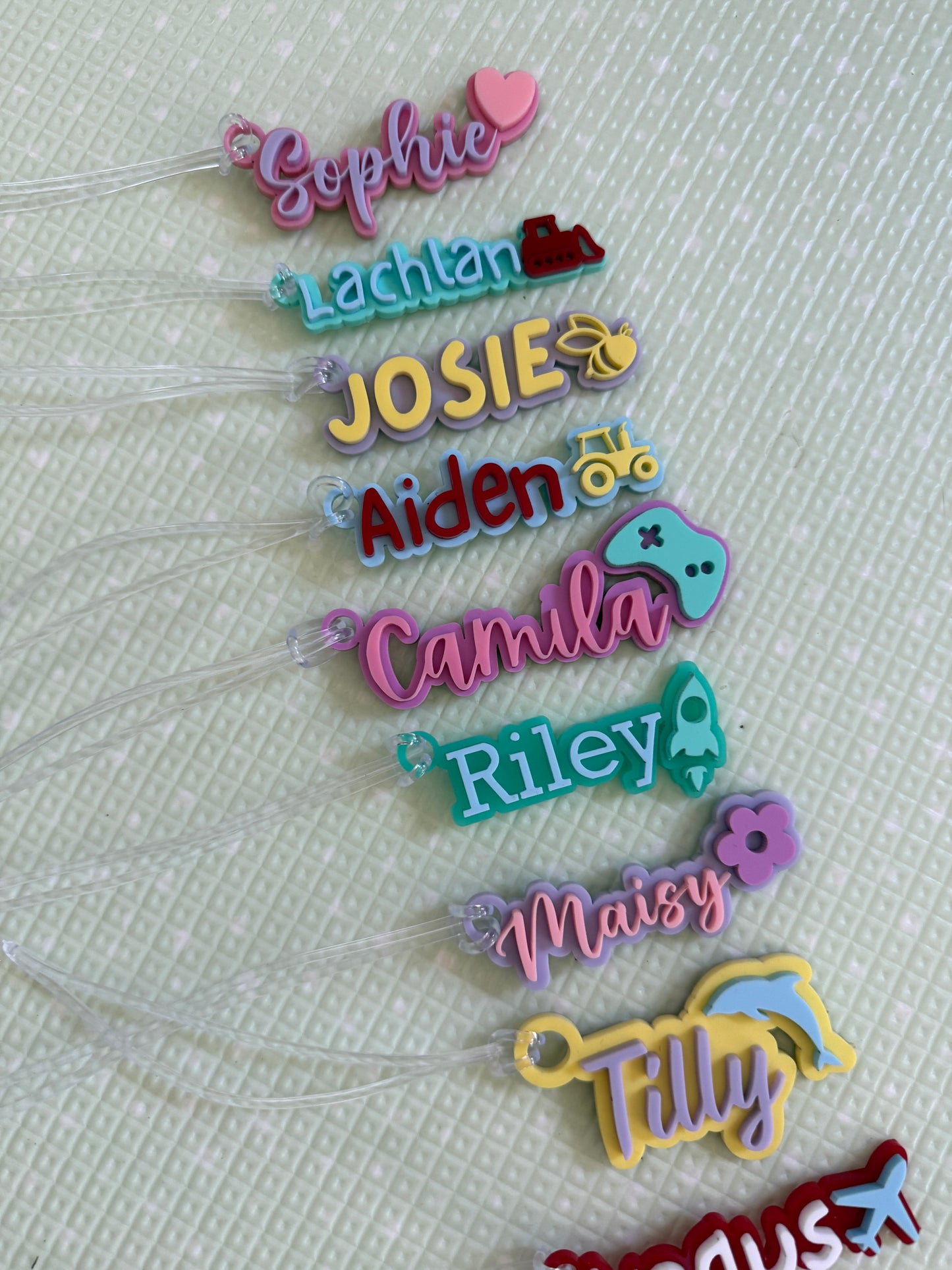 Personalised Name Bag Tags