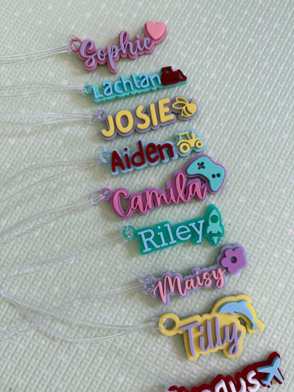 Personalised Name Bag Tags
