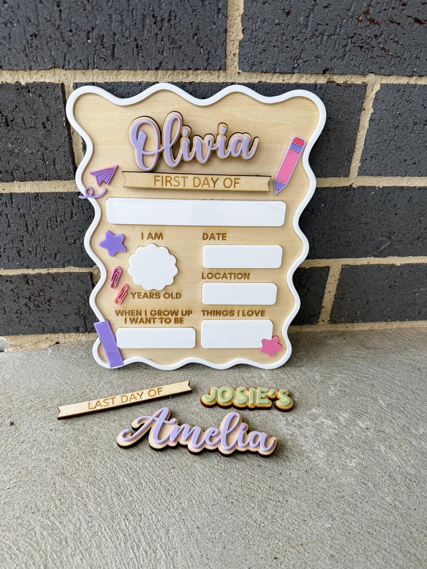 Mini Name Plaques | Used in our Interchangeable Designs