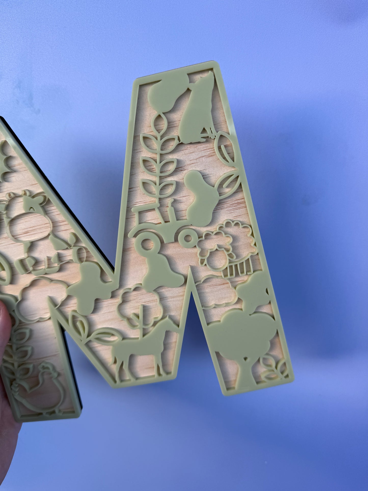 Animal Themed Wooden Letter