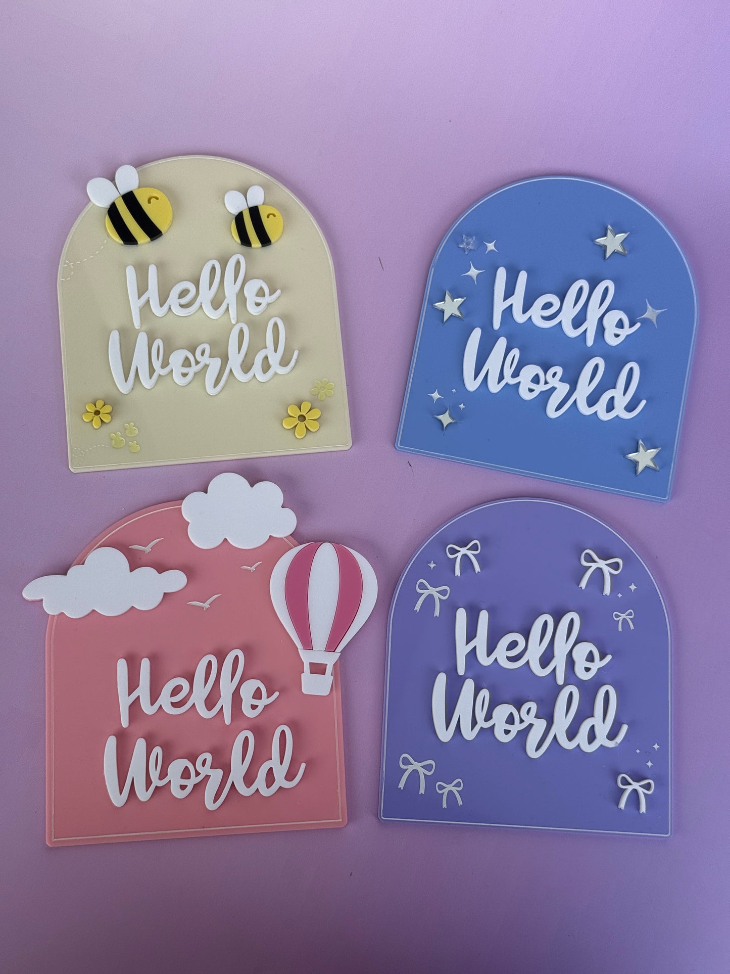 Hello World Plaque