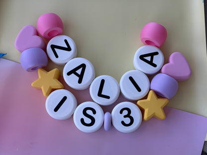 Large Letter Beads Horizontal