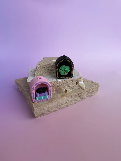 Mini Bookshelf Clicker & Keychain