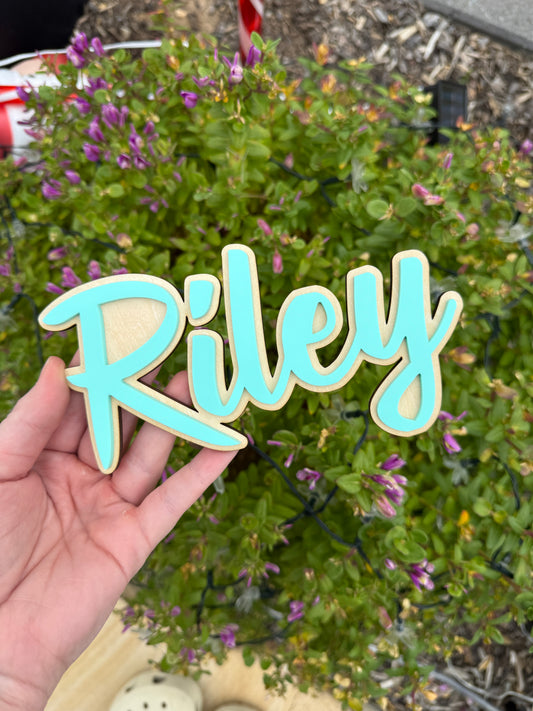 Personalised Custom Double Acrylic Name Sign