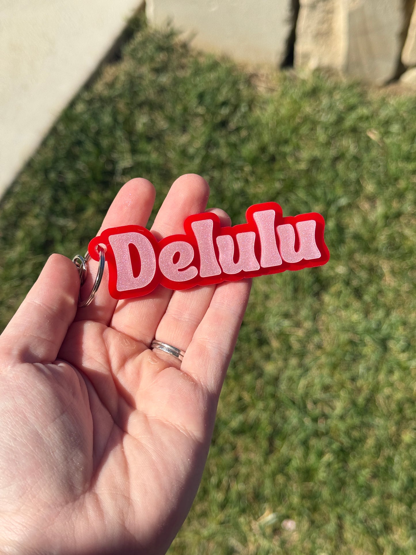 Delulu Keyring